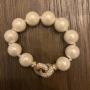 Chunky Faux Pearl Bracelet with sparkle